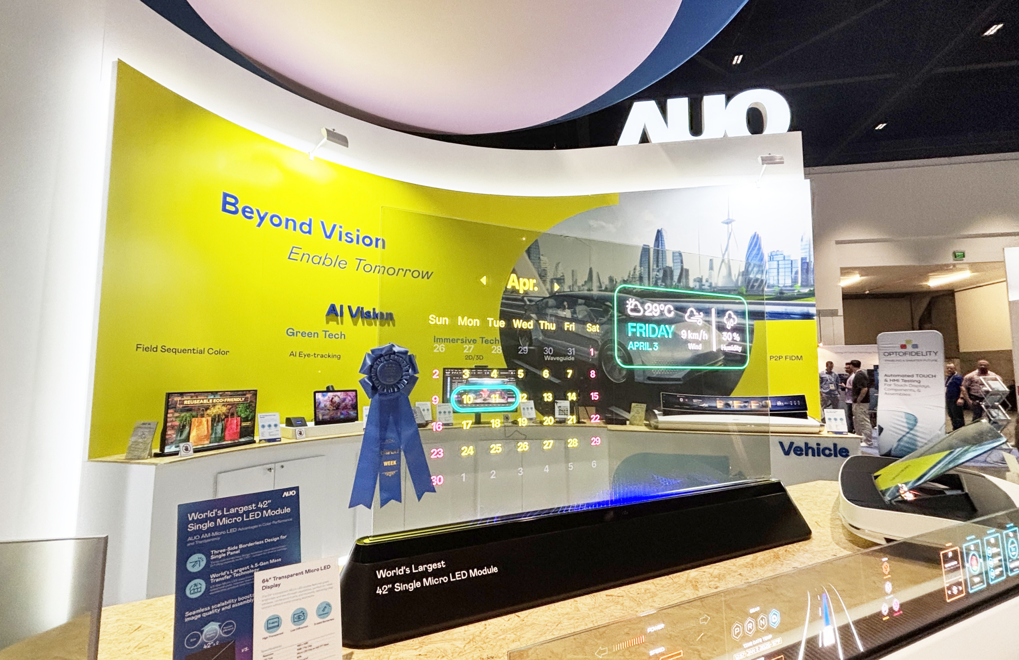 ���_(d��)64��͸��Micro LED�@ʾ���@�����Micro LED���g(sh��)��(y��ng)�ê�������^���͸����͸������ͬ�r(sh��)�߂�1,000 nits�ĸ����ȱ��F(xi��n)���K͸�^����(x��)�ğo�pƴ�����������������`�(y��ng)��춶�Ԫ������չ�F(xi��n)��Micro LED�@ʾ���g(sh��)���r(sh��)�յğo�ޝ���