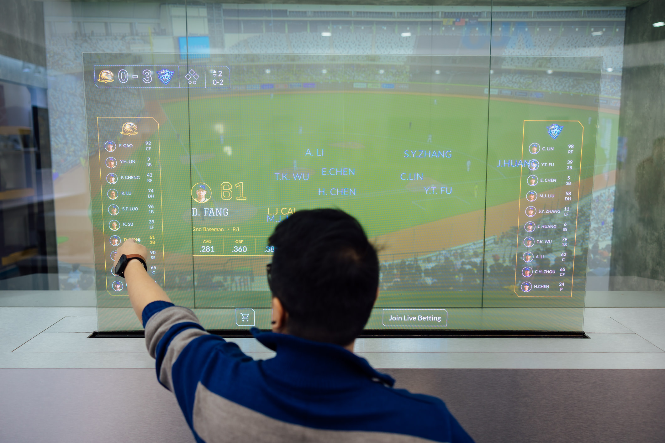 The 64-inch Sports AR Solution is designed for live sports venues, seamlessly integrating real-time game data with interactive content. Leveraging the transparent Micro LED display, spectators can view live action while instantly accessing player stats and event information on the screen, creating a personalized, immersive experience that enhances audience engagement.
